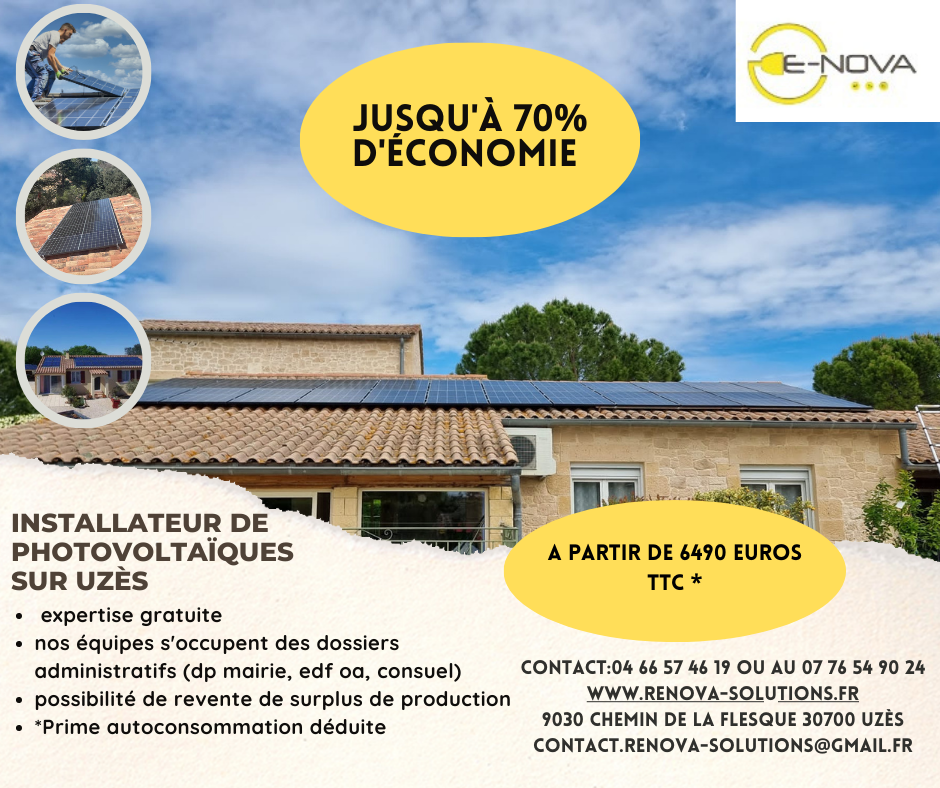 Venez découvrir votre installateur de panneaux solaires sur Uzes